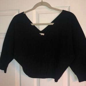 Crop off the shoulder top